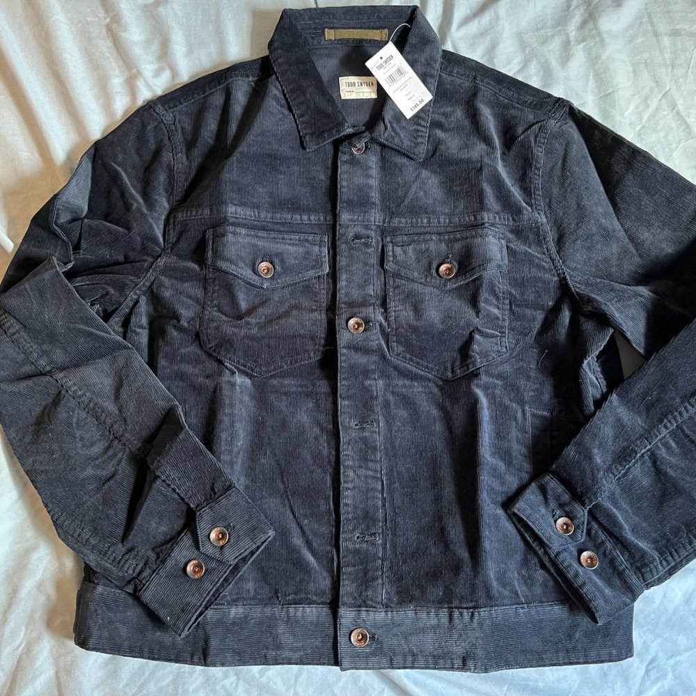 Todd Snyder Italian Corduroy Dylan Jacket Navy $348